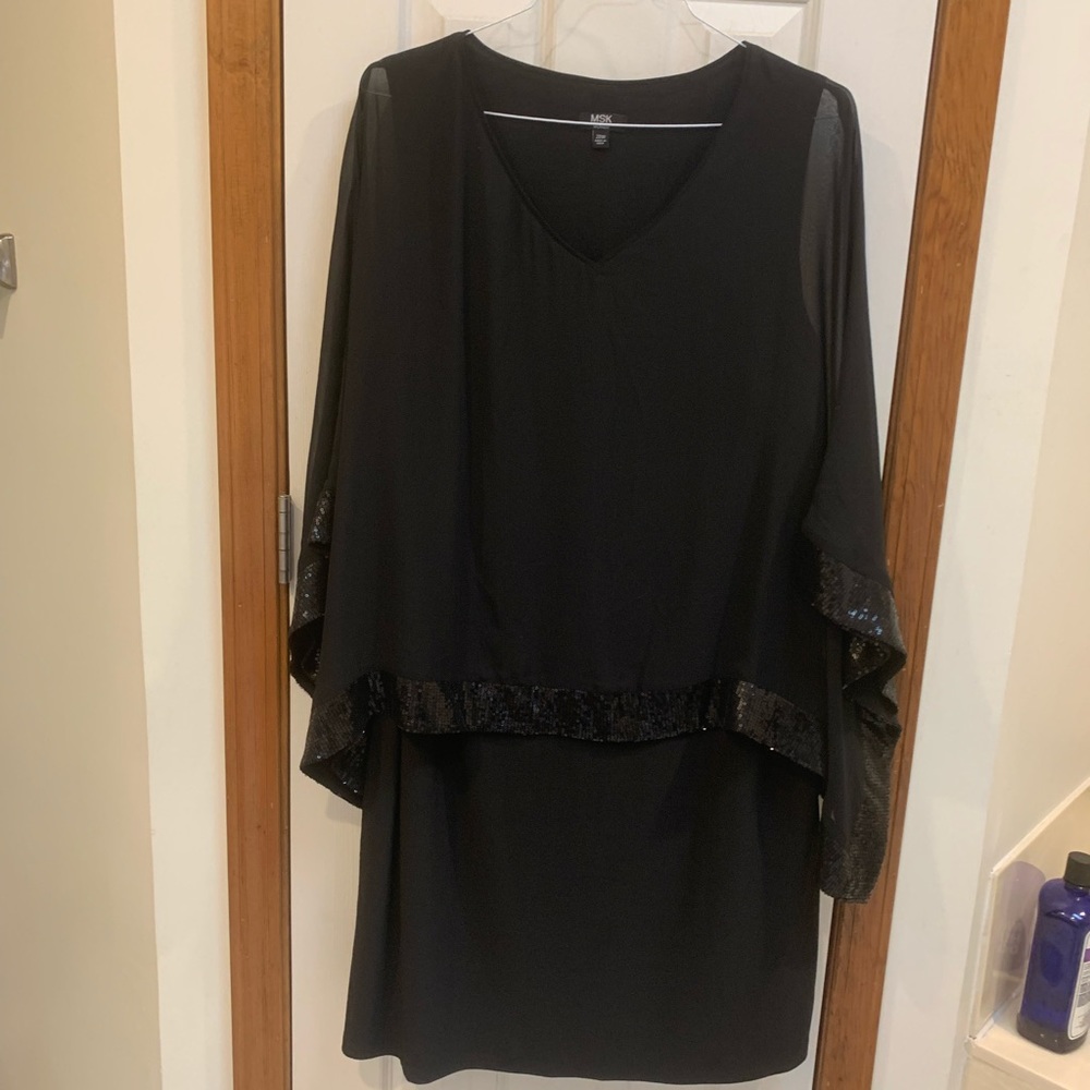 MSK black dress